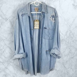 Vintage Distressed Chambray